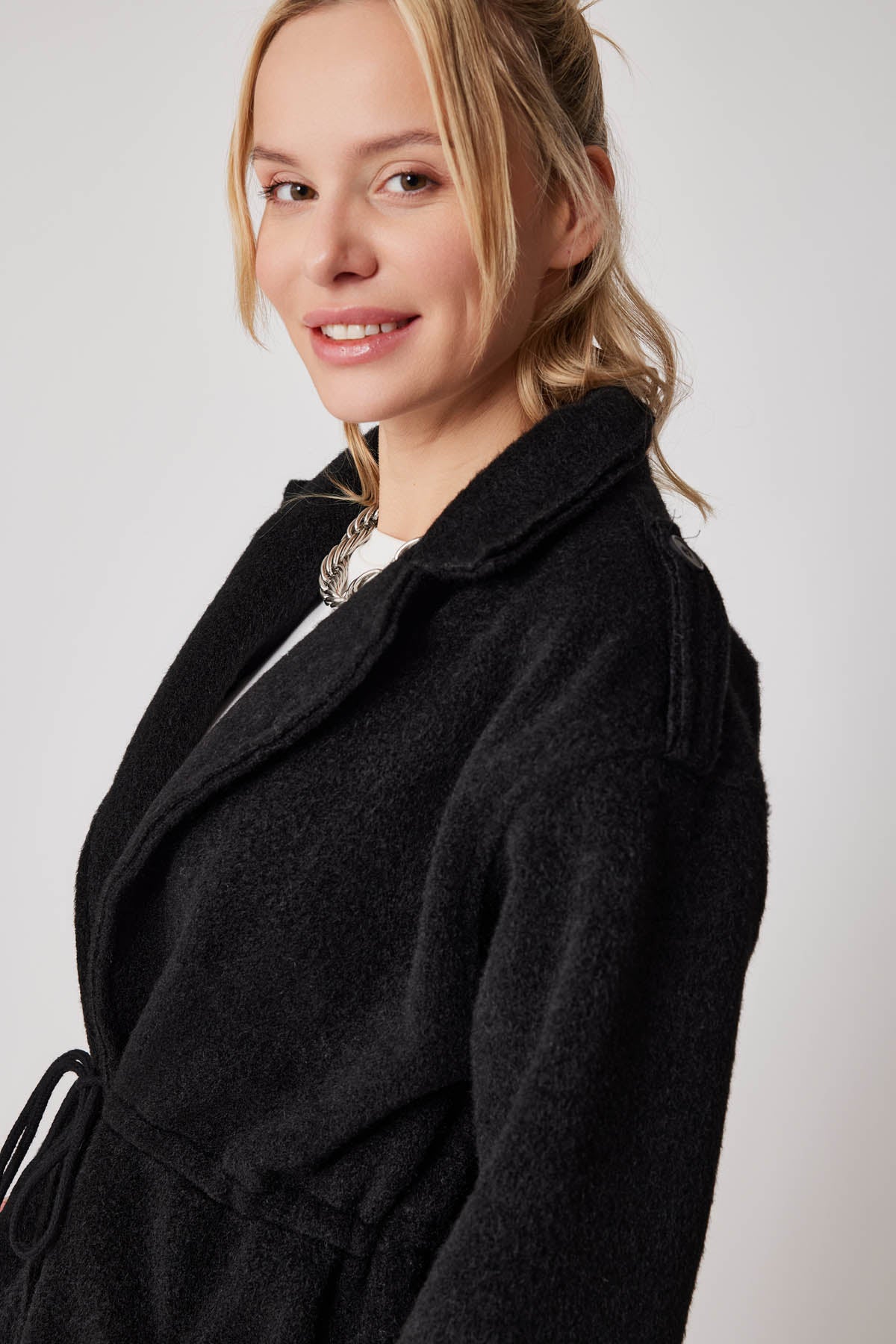 DRAWSTRING WAIST JACKET