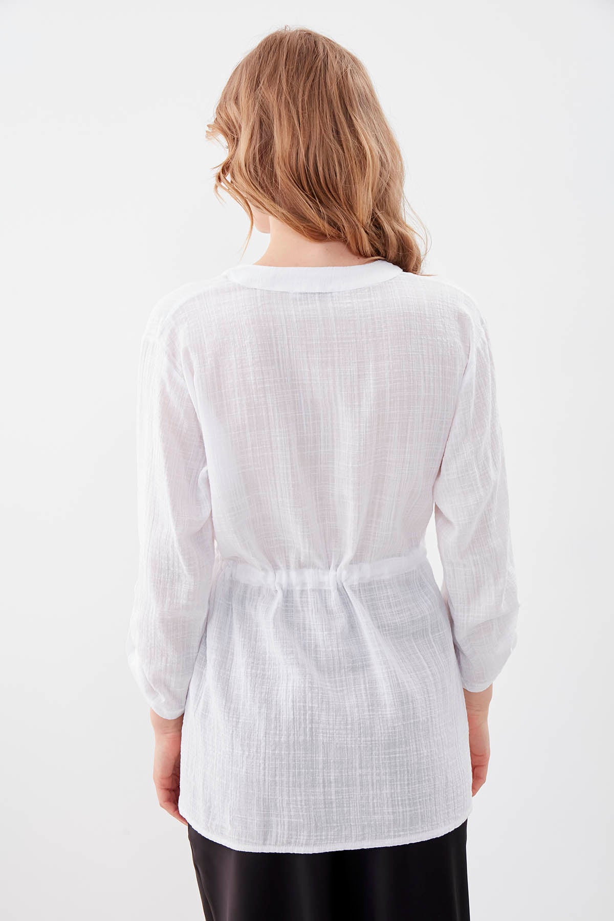 PLEATED LOOSE BLOUSE