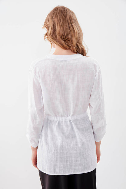 PLEATED LOOSE BLOUSE