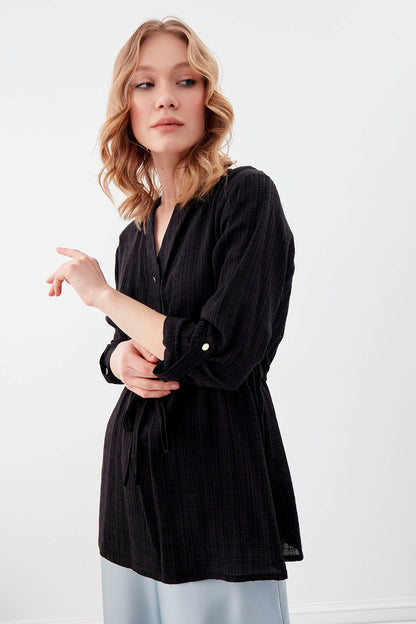 PLEATED LOOSE BLOUSE