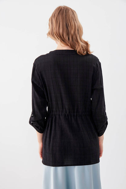 PLEATED LOOSE BLOUSE