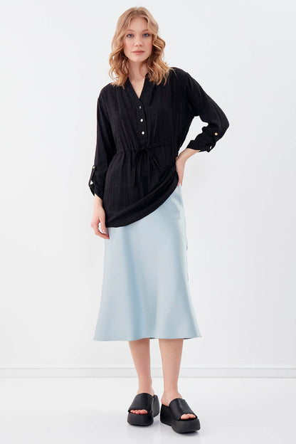 PLEATED LOOSE BLOUSE