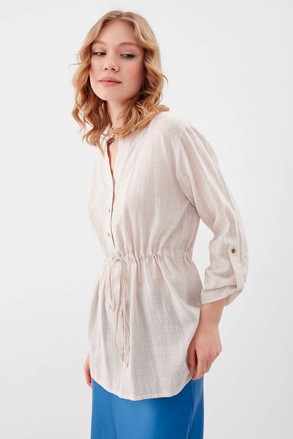 PLEATED LOOSE BLOUSE
