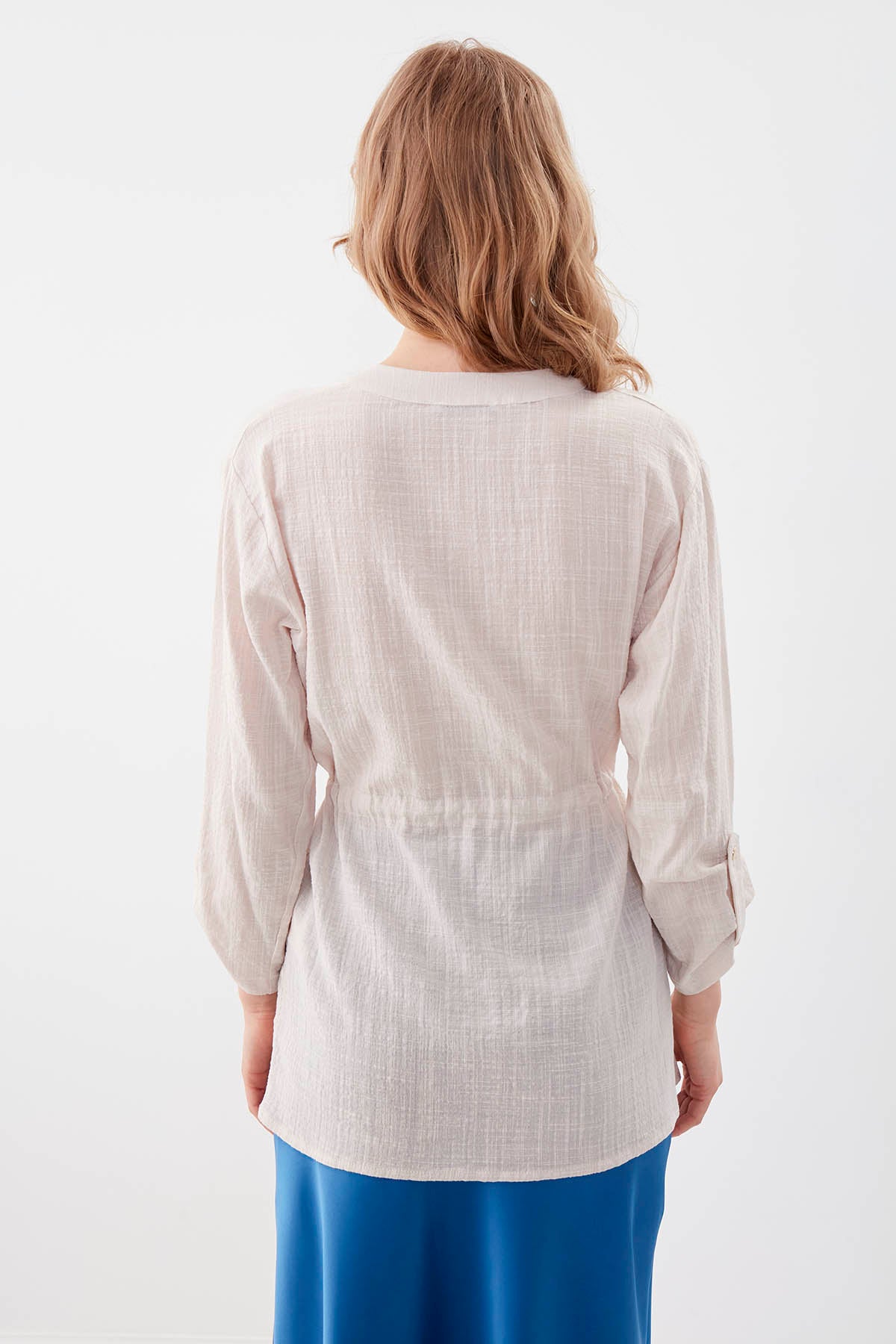 PLEATED LOOSE BLOUSE
