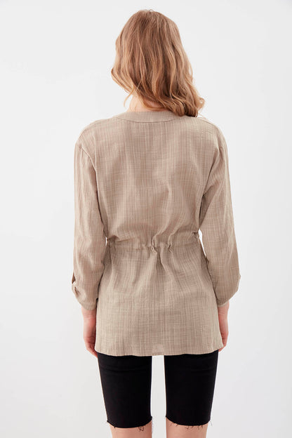 PLEATED LOOSE BLOUSE