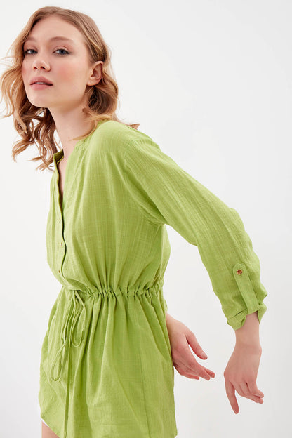PLEATED LOOSE BLOUSE