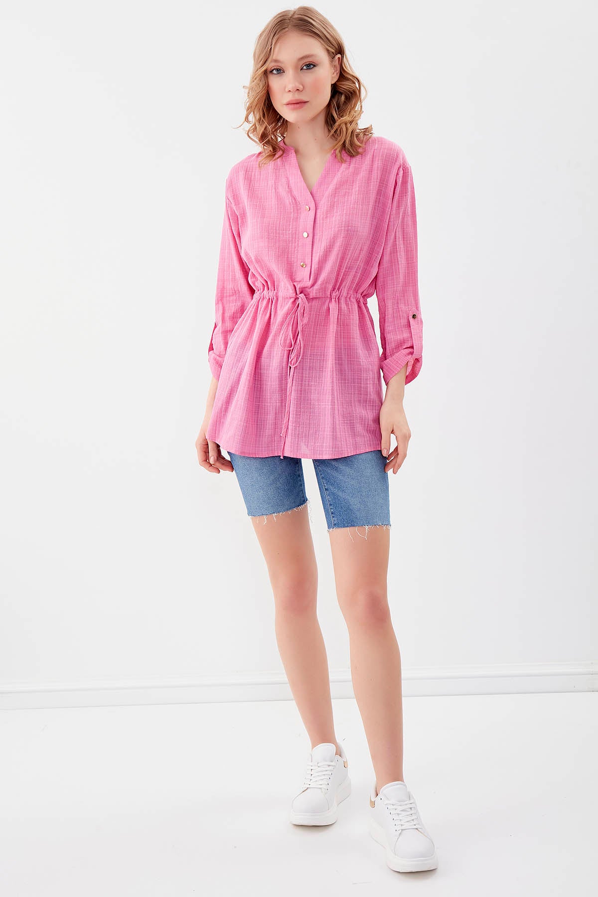 PLEATED LOOSE BLOUSE