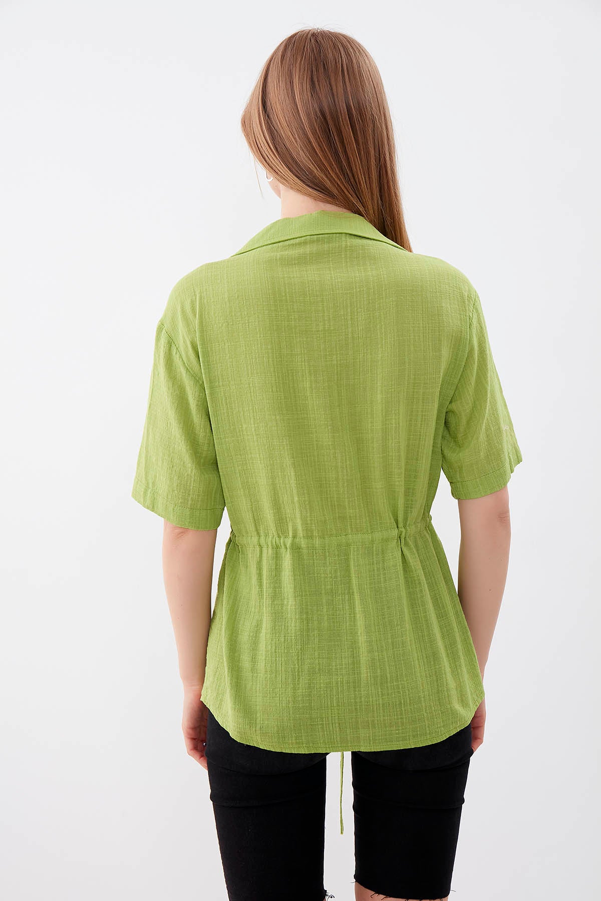 ONE POCKET WITH RUCES VISCOSE LINEN SHIRT
