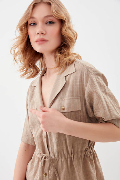 ONE POCKET WITH RUCES VISCOSE LINEN SHIRT