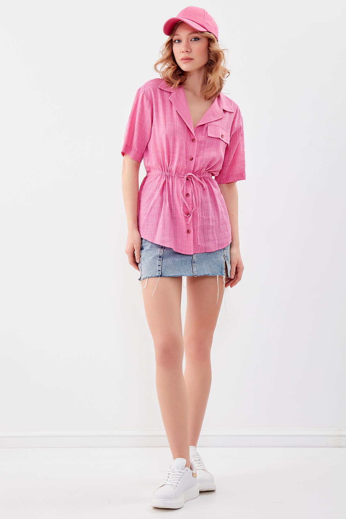 ONE POCKET WITH RUCES VISCOSE LINEN SHIRT