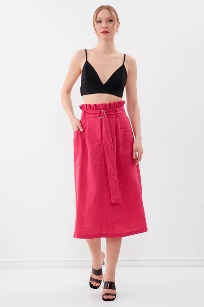 SKIRT WITH FRILLY ARCH