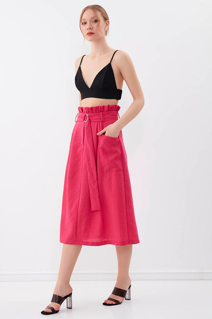 SKIRT WITH FRILLY ARCH