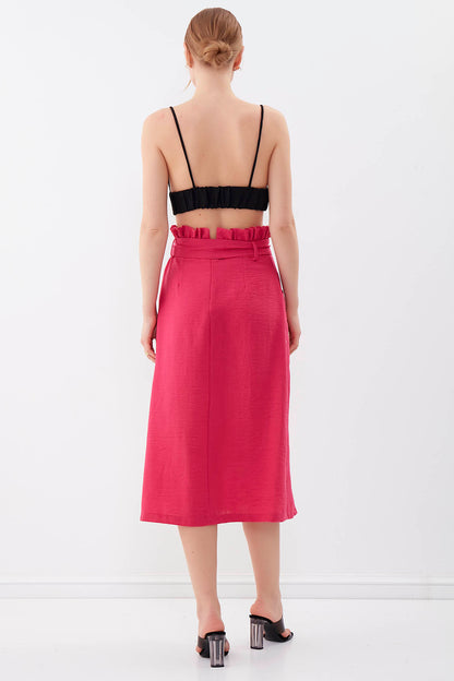 SKIRT WITH FRILLY ARCH