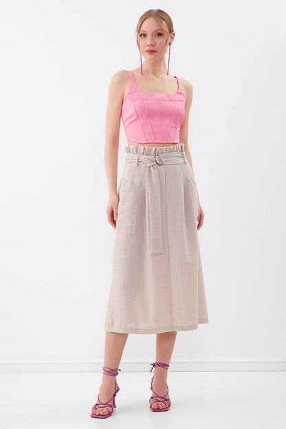 SKIRT WITH FRILLY ARCH