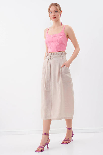 SKIRT WITH FRILLY ARCH
