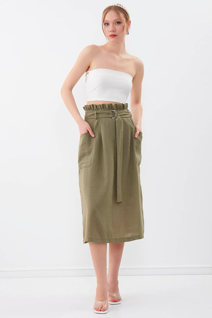 SKIRT WITH FRILLY ARCH