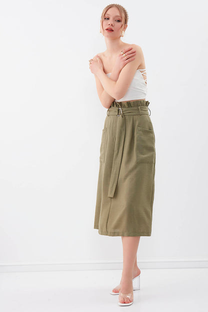 SKIRT WITH FRILLY ARCH