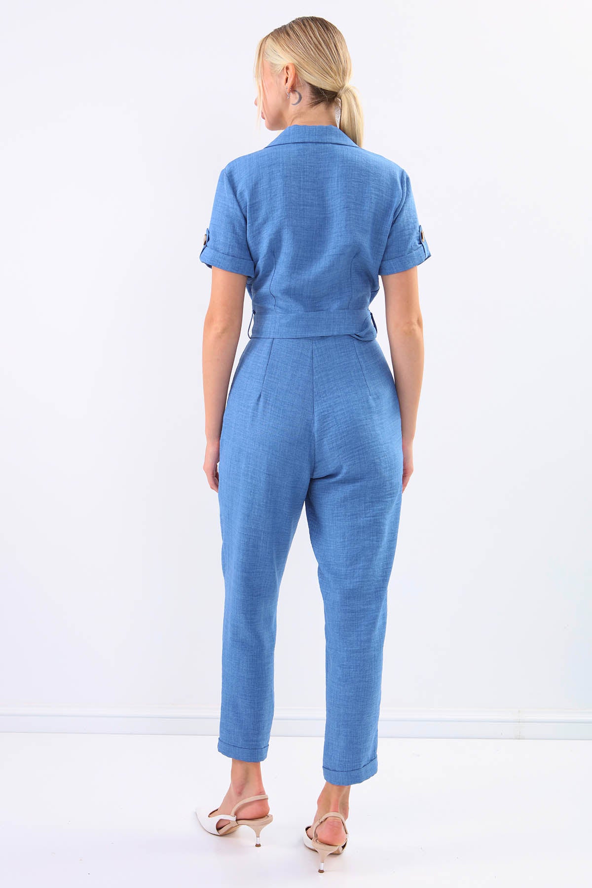 DUAL POCKET OVERALLS WITH BELT ARCHES