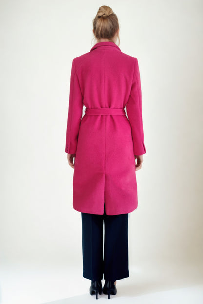 LONG JACKET WITH BELT BUTTONS