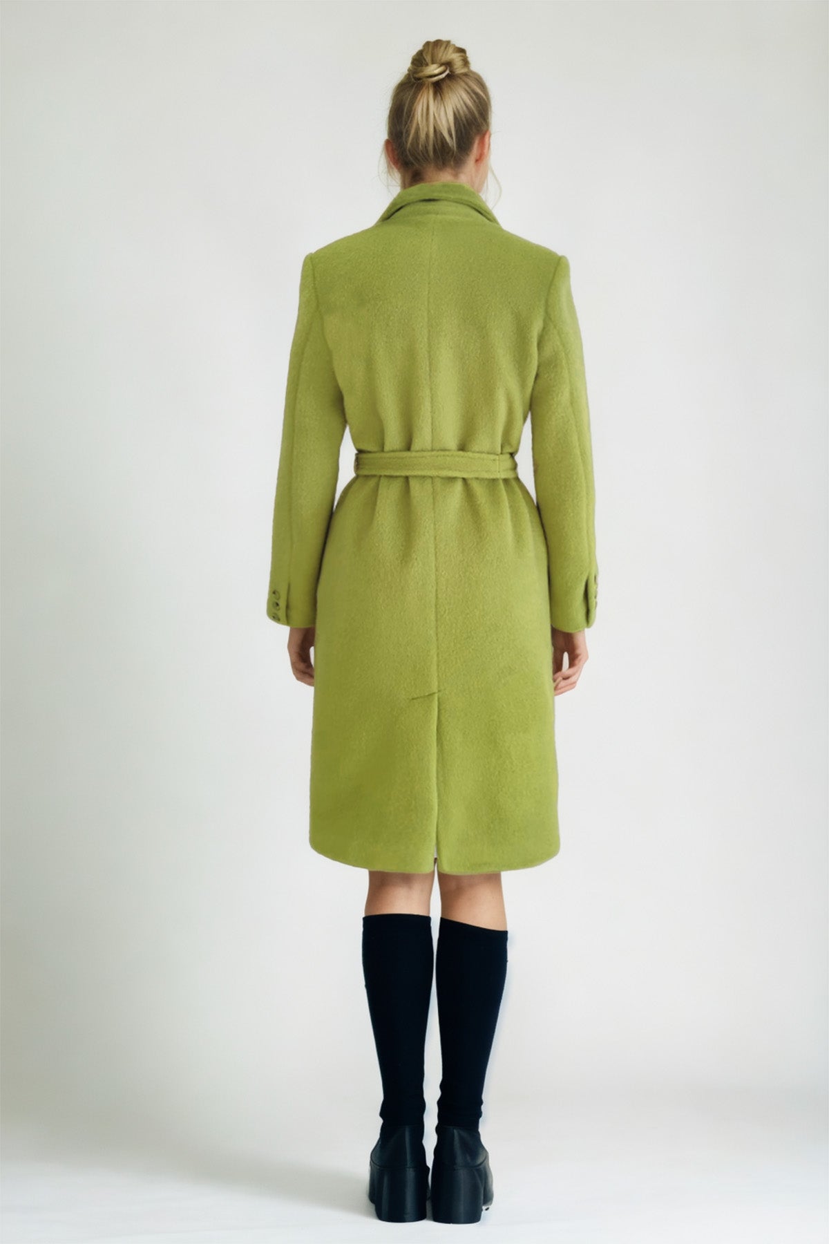 LONG JACKET WITH BELT BUTTONS
