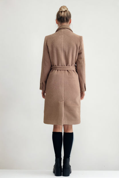 LONG JACKET WITH BELT BUTTONS