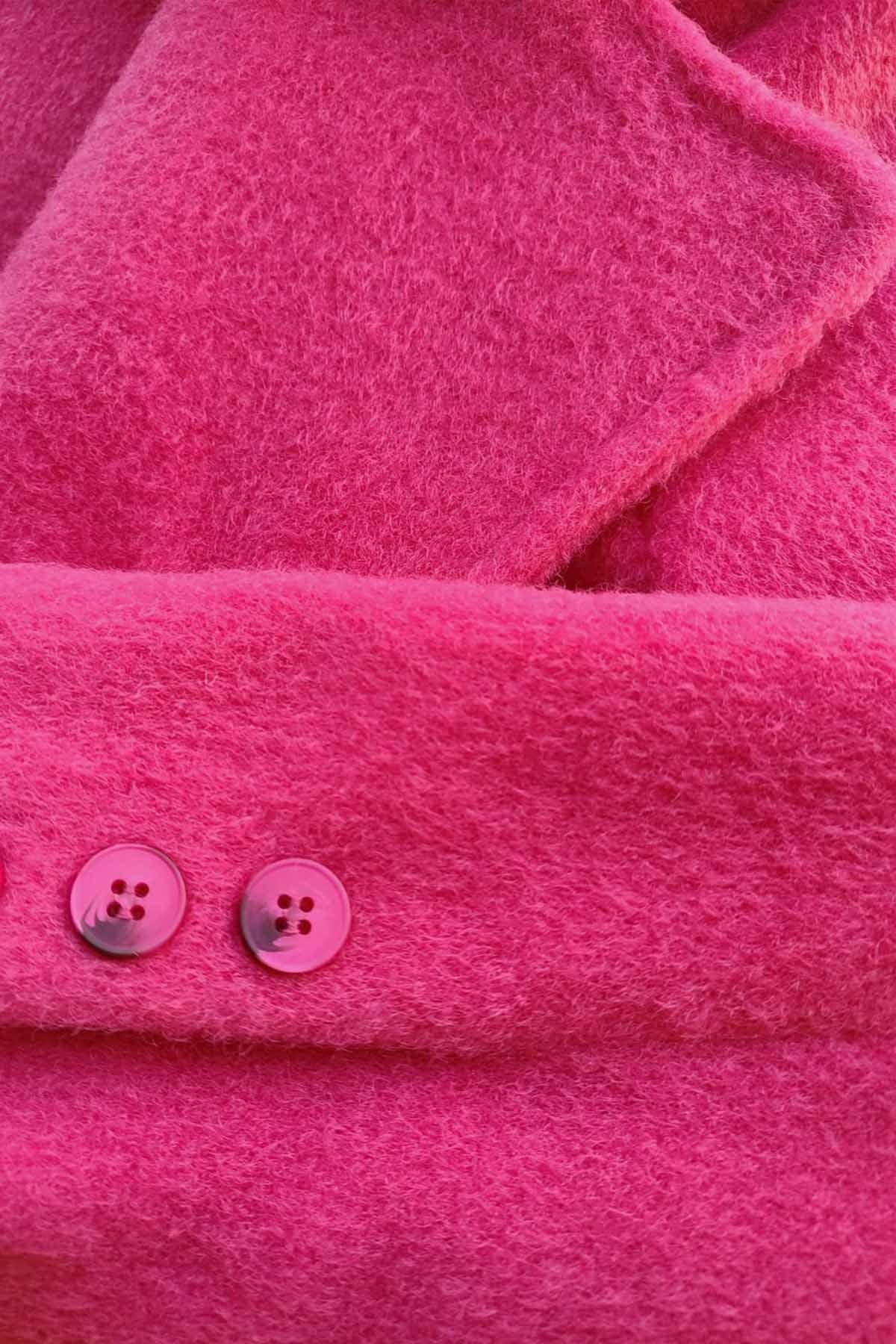 LONG JACKET WITH BELT BUTTONS