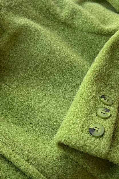LONG JACKET WITH BELT BUTTONS