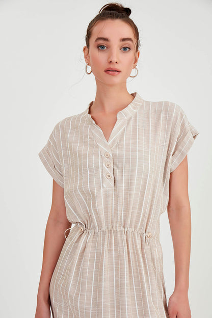 LONG DRESS WITH STRIPES