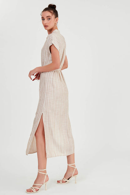 LONG DRESS WITH STRIPES