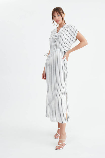 LONG DRESS WITH STRIPES