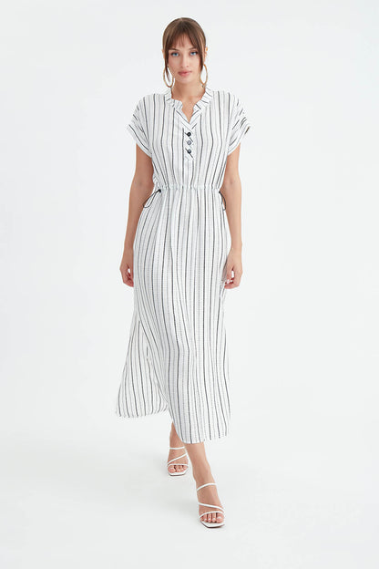LONG DRESS WITH STRIPES