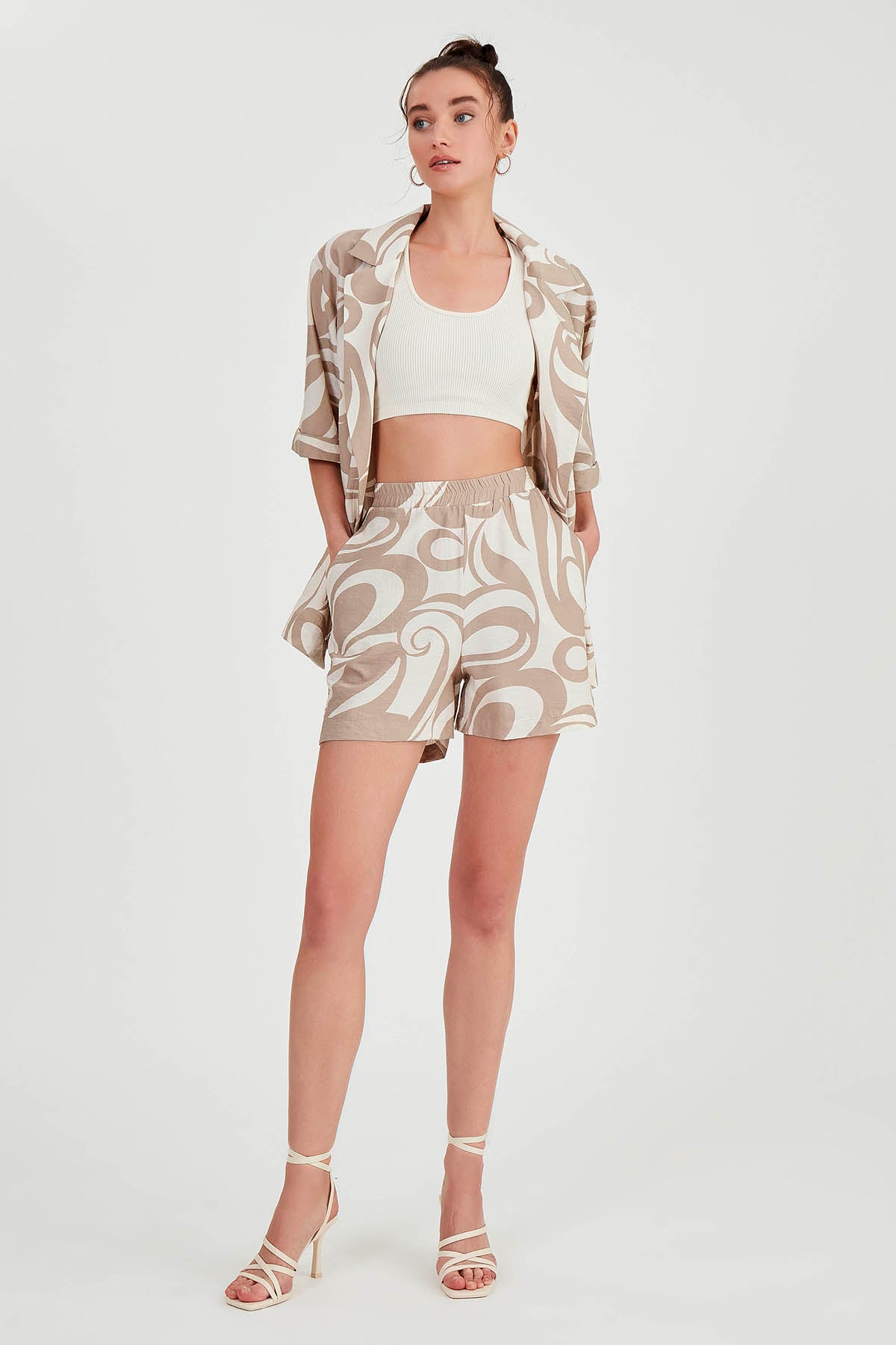 BELGIAN PATTERN SHORTS WITH POCKET