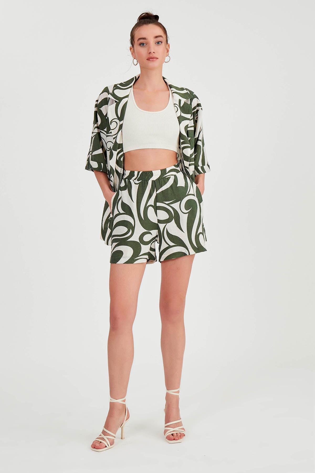 BELGIAN PATTERN SHORTS WITH POCKET