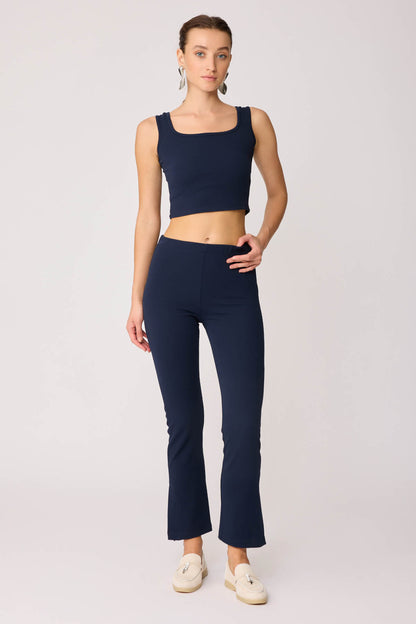 CUFF SPLIT TROUSERS WITH ELASTANE WAIST