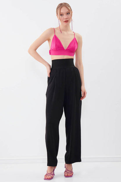 TROUSERS WITH ELASTANE WAIST