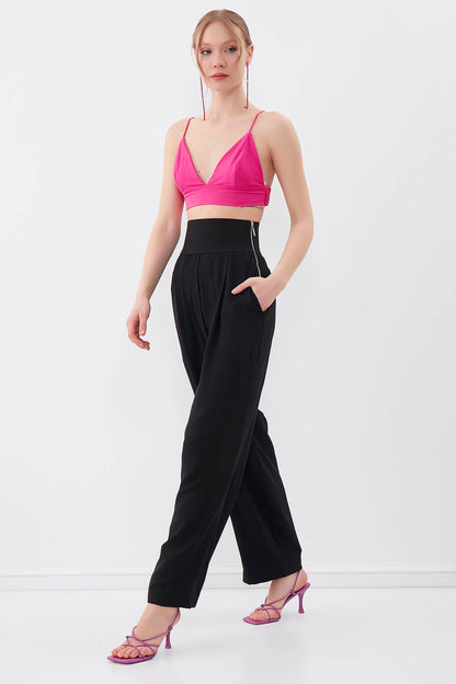 TROUSERS WITH ELASTANE WAIST