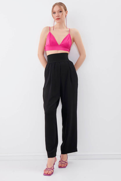 TROUSERS WITH ELASTANE WAIST