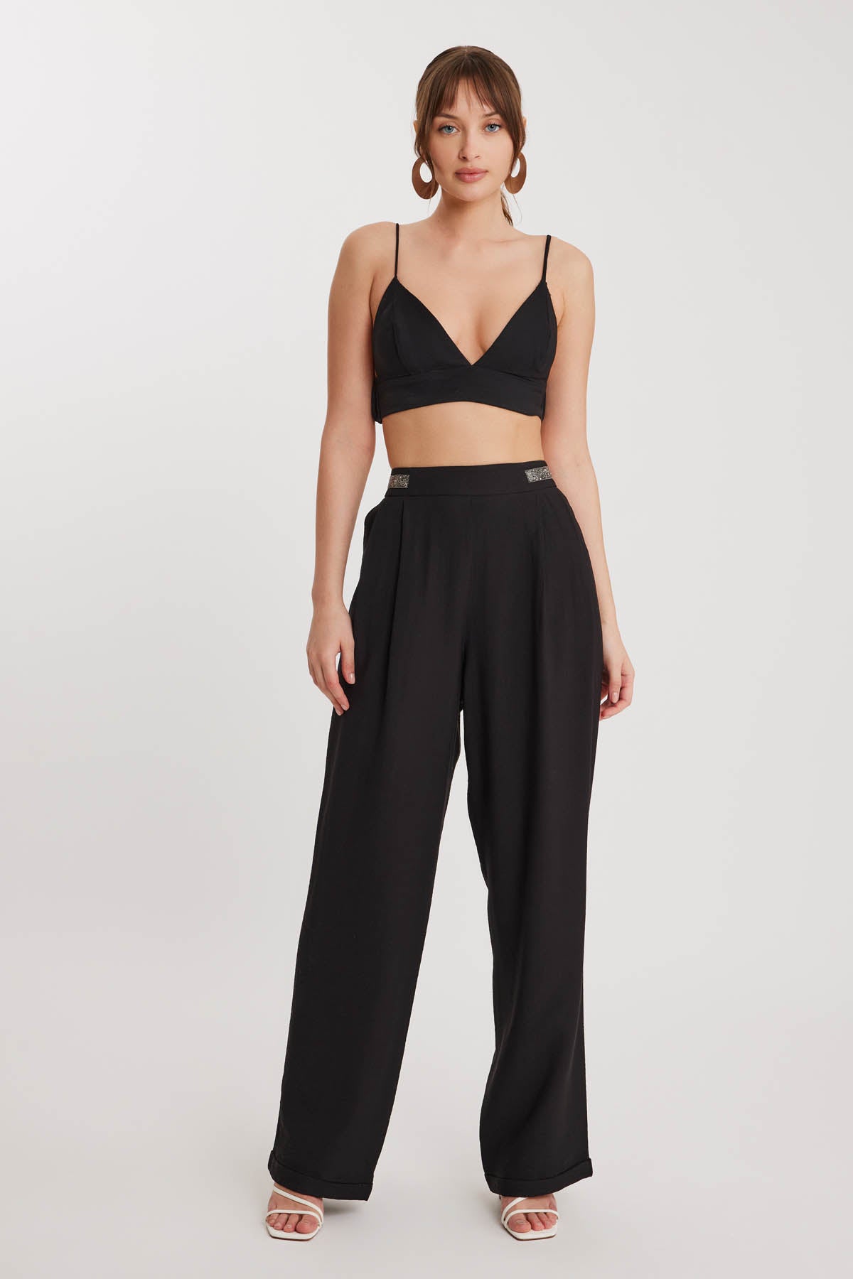BRACKISH-DETAILED PLEATED TROUSERS