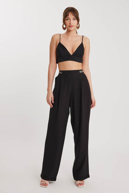 BRACKISH-DETAILED PLEATED TROUSERS