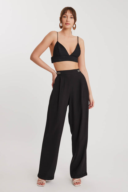 BRACKISH-DETAILED PLEATED TROUSERS