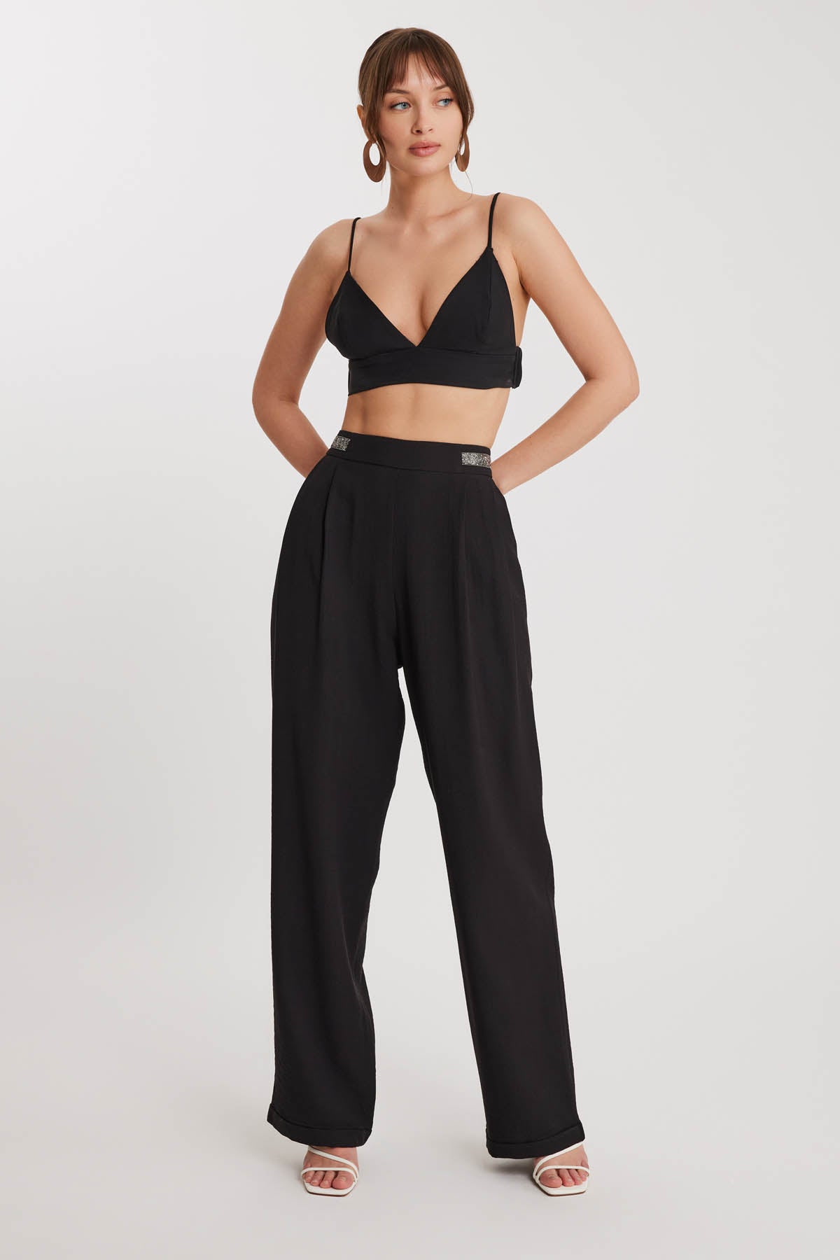 BRACKISH-DETAILED PLEATED TROUSERS