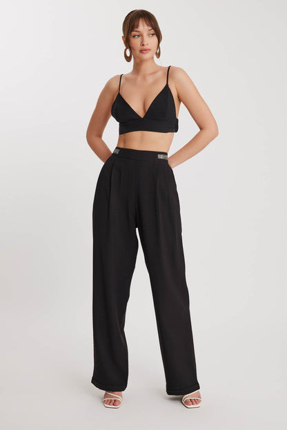 BRACKISH-DETAILED PLEATED TROUSERS