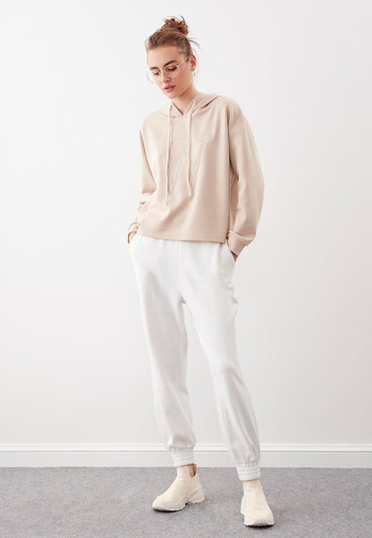 KNITTED TROUSERS WITH ELASTANE WAIST AND CUFFS