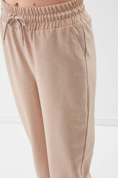 COMFY TROUSERS WITH ELASTANE WAIST AND ANKLES