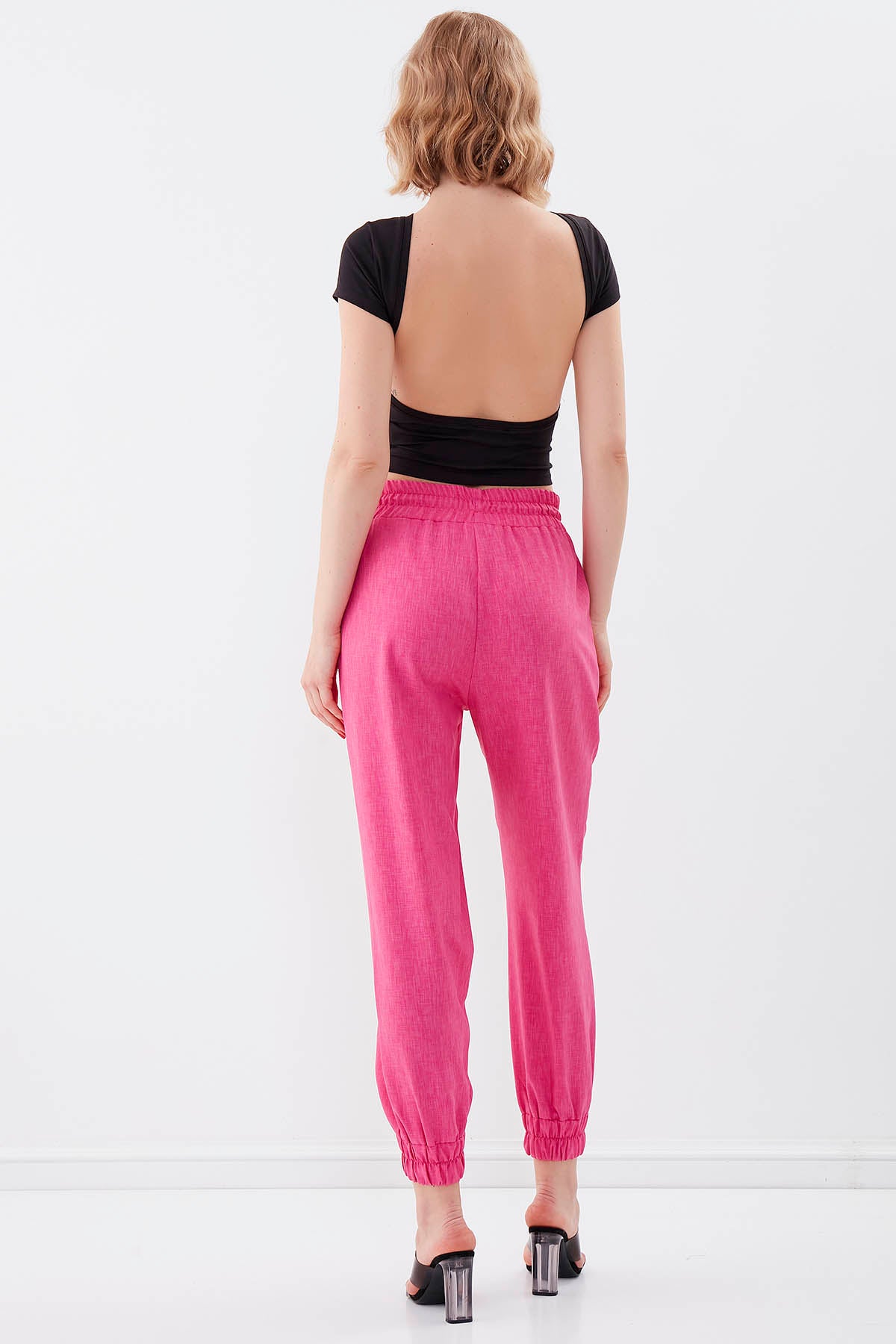 COMFY TROUSERS WITH ELASTANE WAIST AND ANKLES