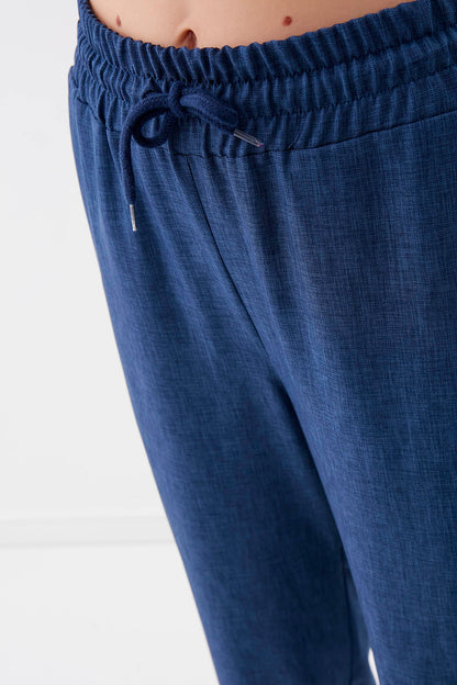COMFY TROUSERS WITH ELASTANE WAIST AND ANKLES