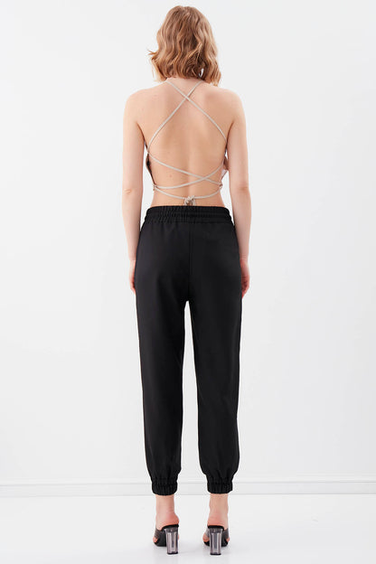 COMFY TROUSERS WITH ELASTANE WAIST AND ANKLES