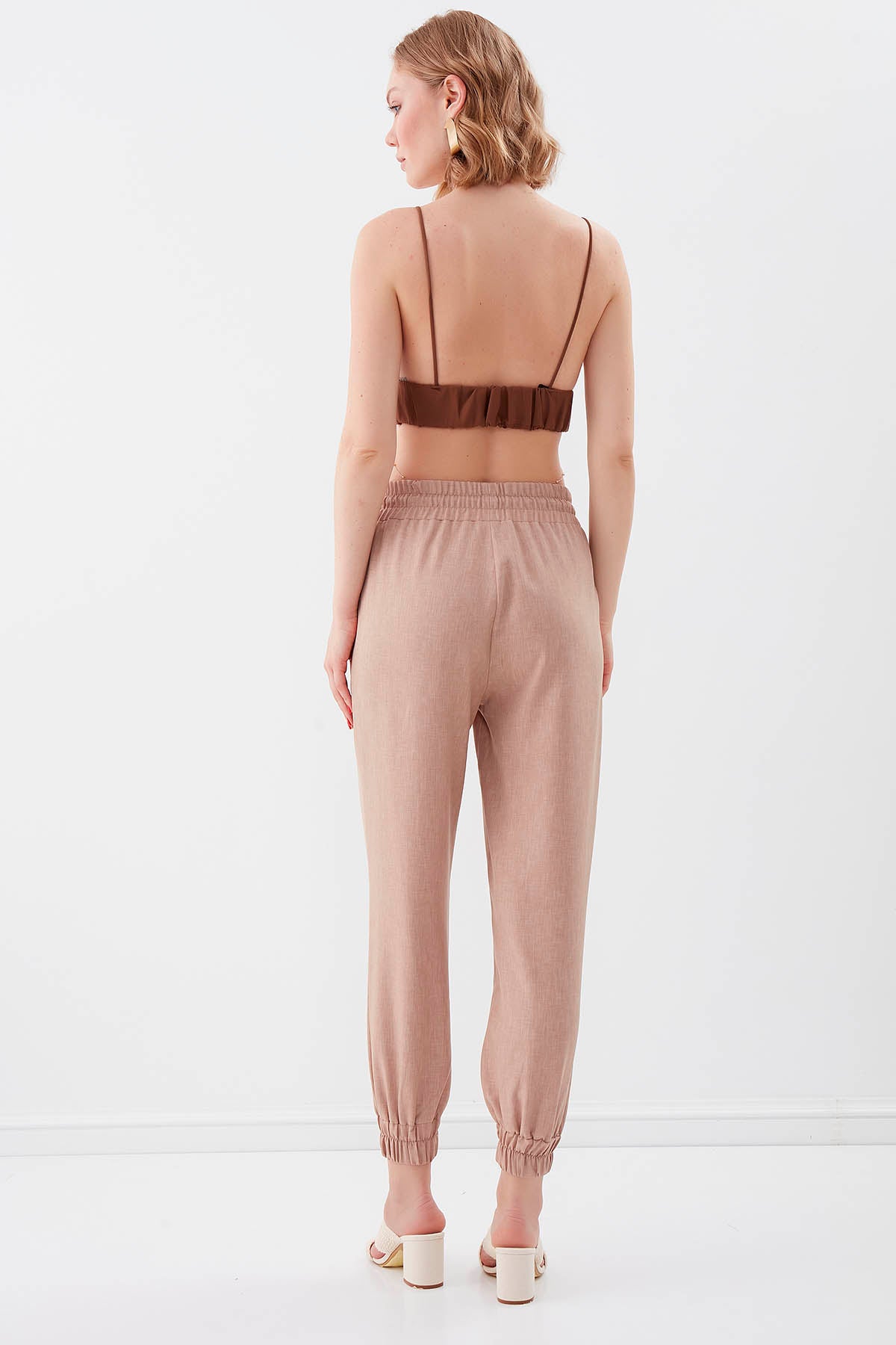 COMFY TROUSERS WITH ELASTANE WAIST AND ANKLES