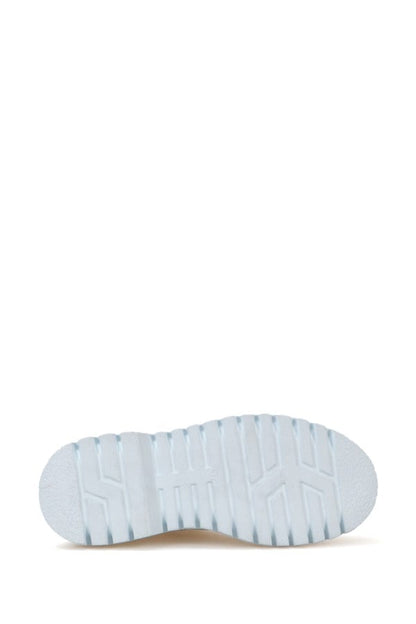 Cate Genuine Leather White Outdoor Female Boots
