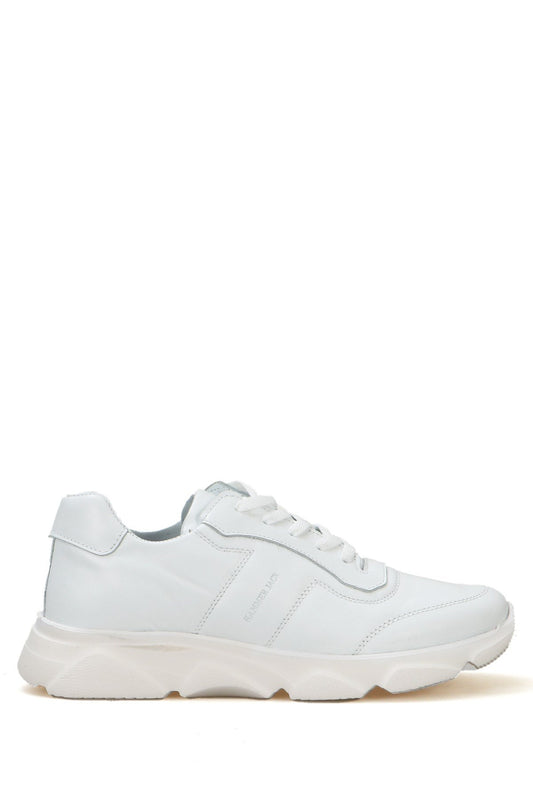 Elmet Genuine Leather White Bosphorus Men's Athletic Shoes